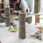 Wayne Clark in his studio 2017